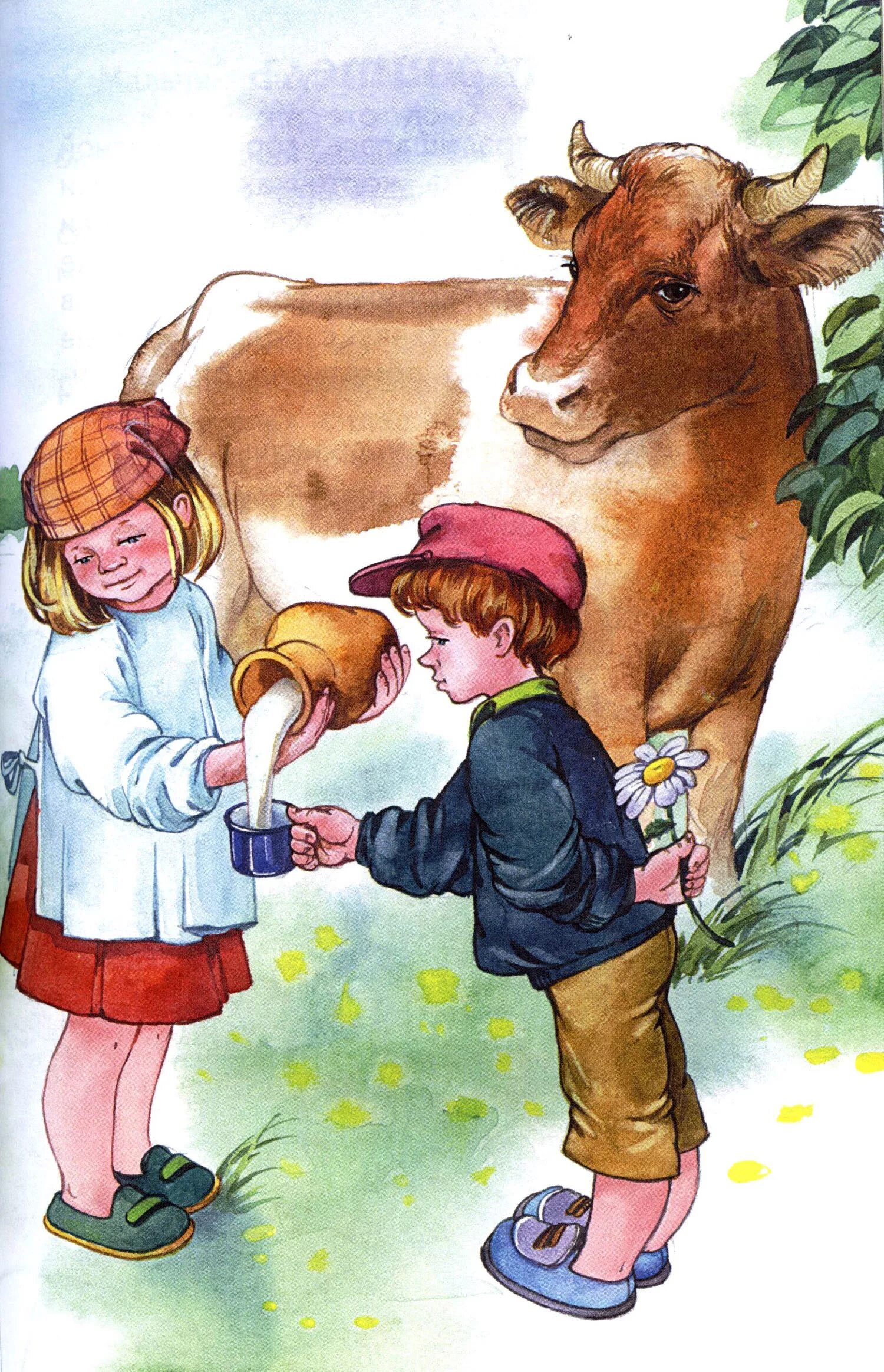 Мальчики коровки. Девочка корова. Корова для детей. Мальчик доит корову. Дети иллюстрация.