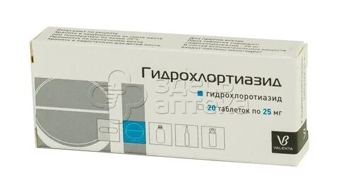 Гидрохлортиазид 25 мг инструкция
