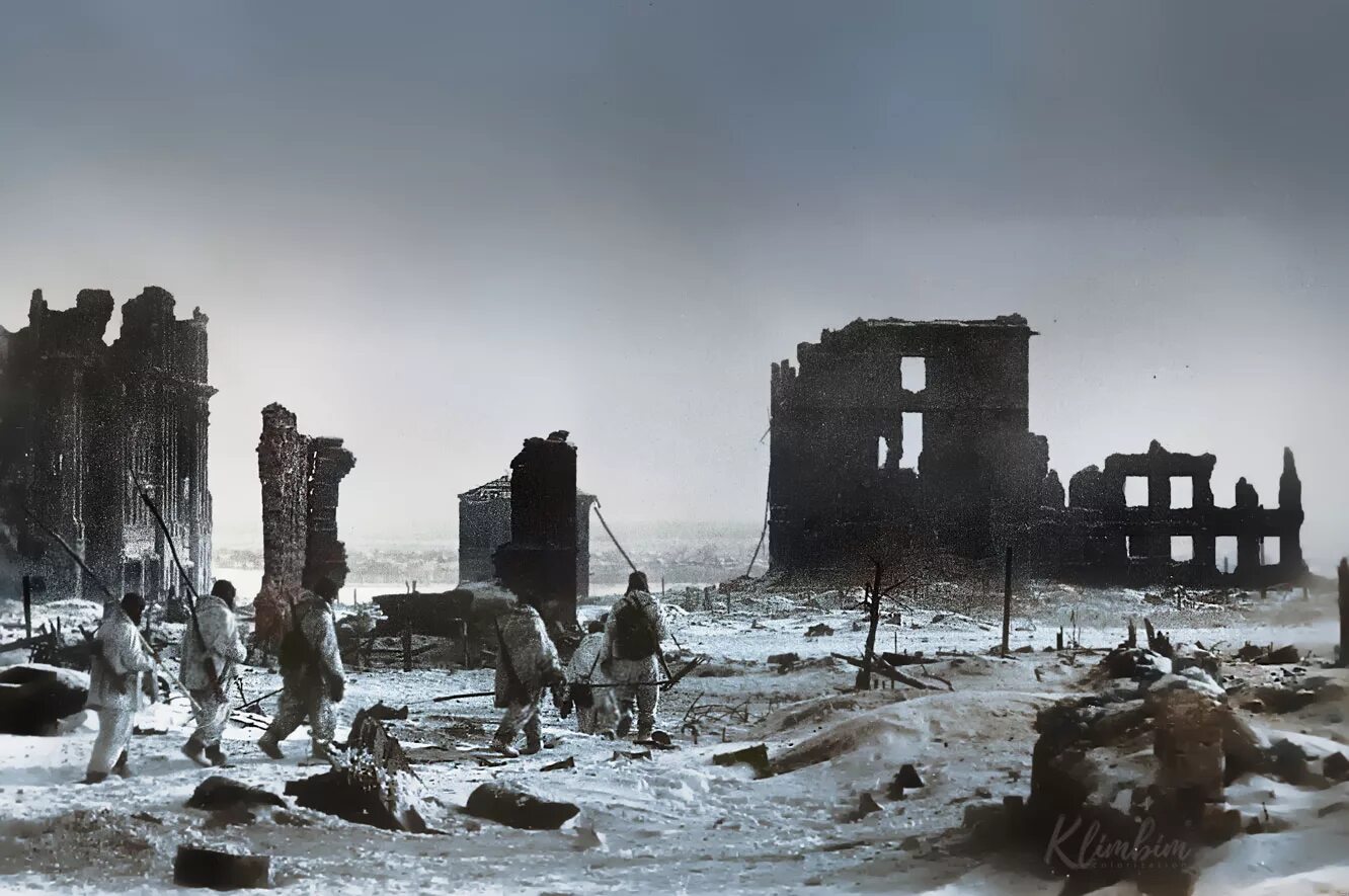 Город прославившийся в годы великой отечественной. Битва за Сталинград 1942-1943. Центр Сталинграда после битвы 1942.