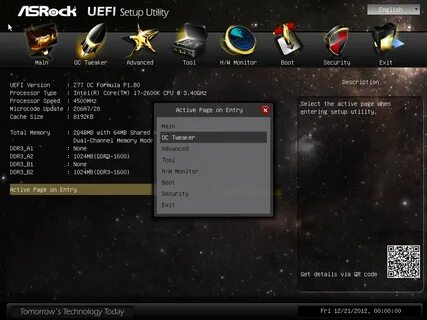 Asrock uefi setup utility