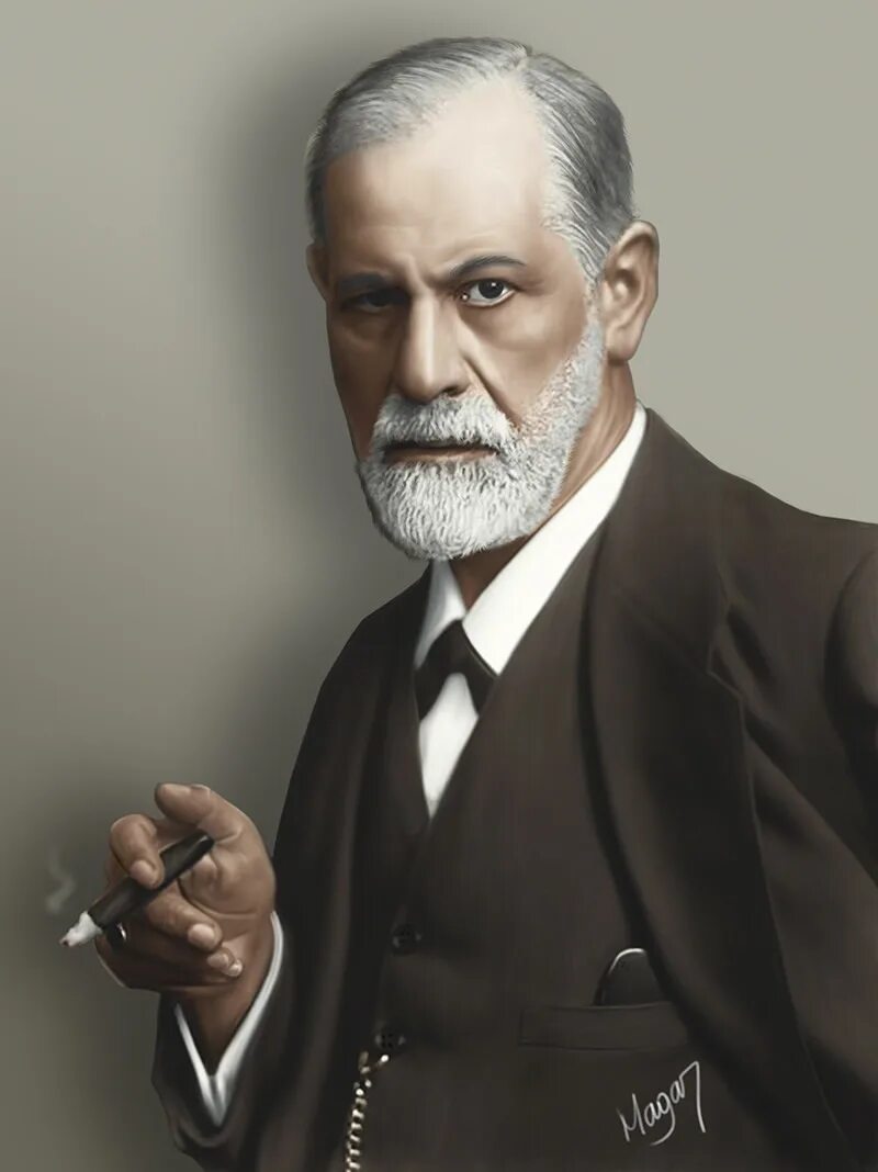 Ученый фрейд. Фрейд портрет.