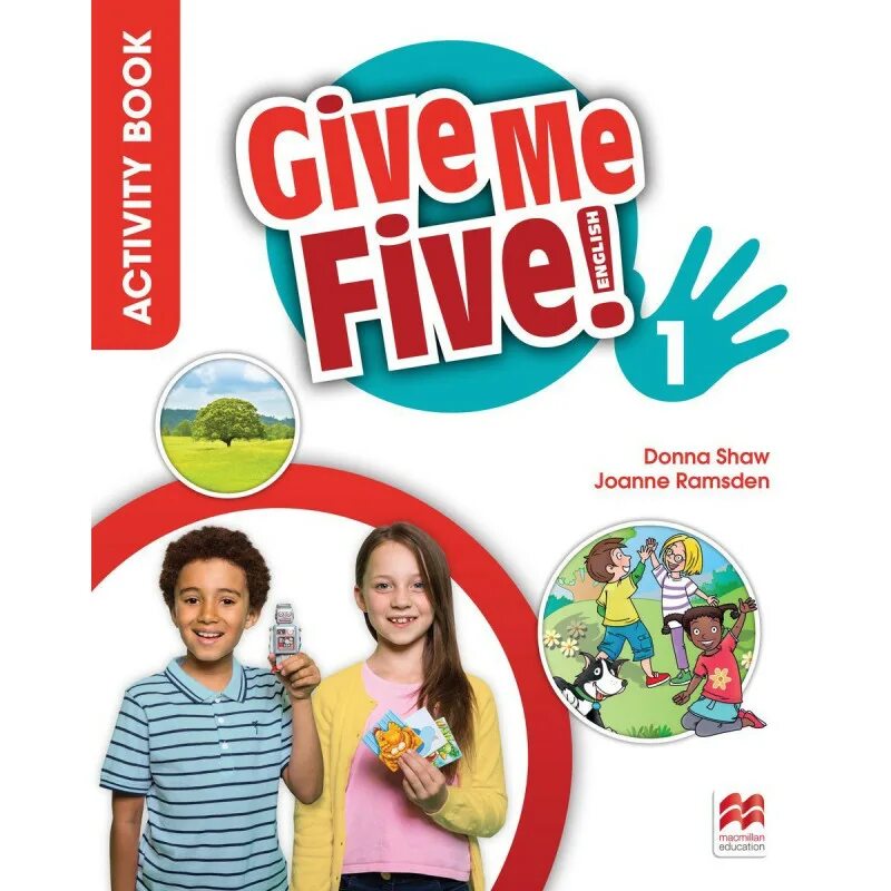 1 give him this book. Give me Five Macmillan. Give me Five учебник. Activity book книга. Give me Five Macmillan Basic.