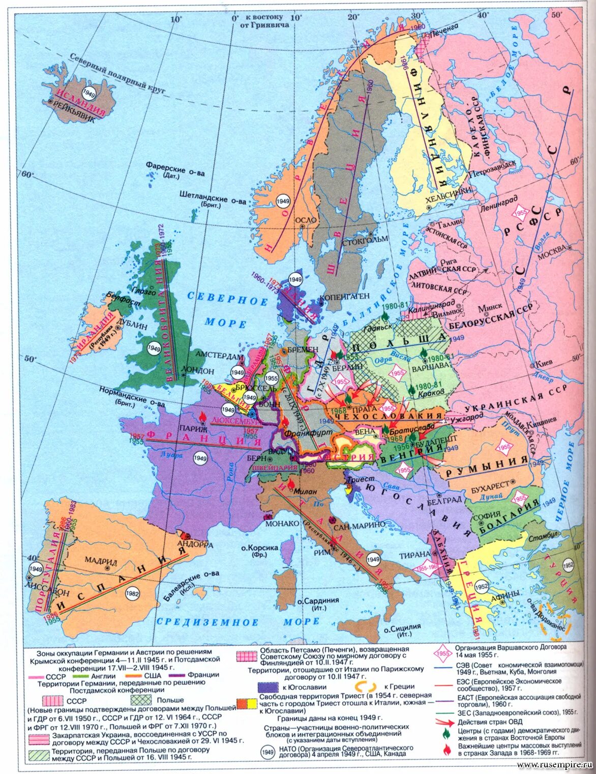 Страны 1945
