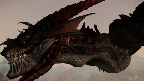 Vindictive Alduin With Cleaned and Upscaled Textures.