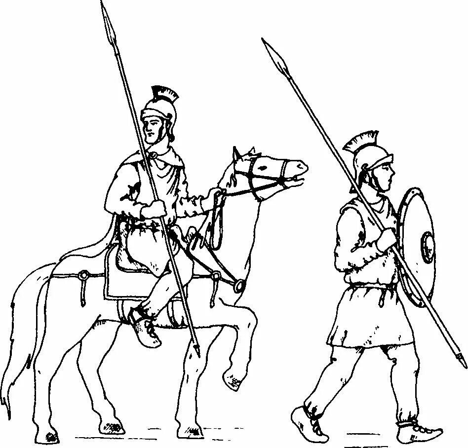 Рисунок отряды римлян