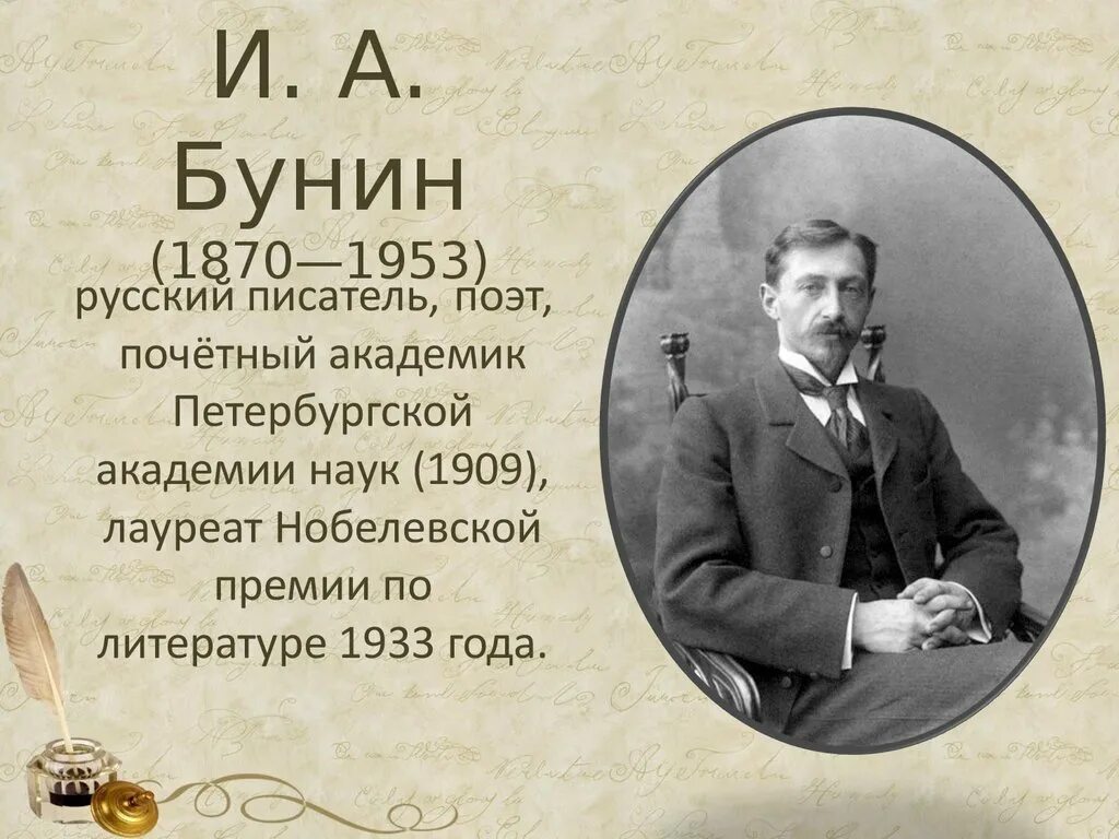 Кому из писателей присуждена нобелевская. Русские Писатели. И. А. Бунин (1870-1953). Нобелевские лауреаты по литературе. Нобелевская премия по литературе русские Писатели.