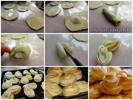 Плюшки фото пошагово