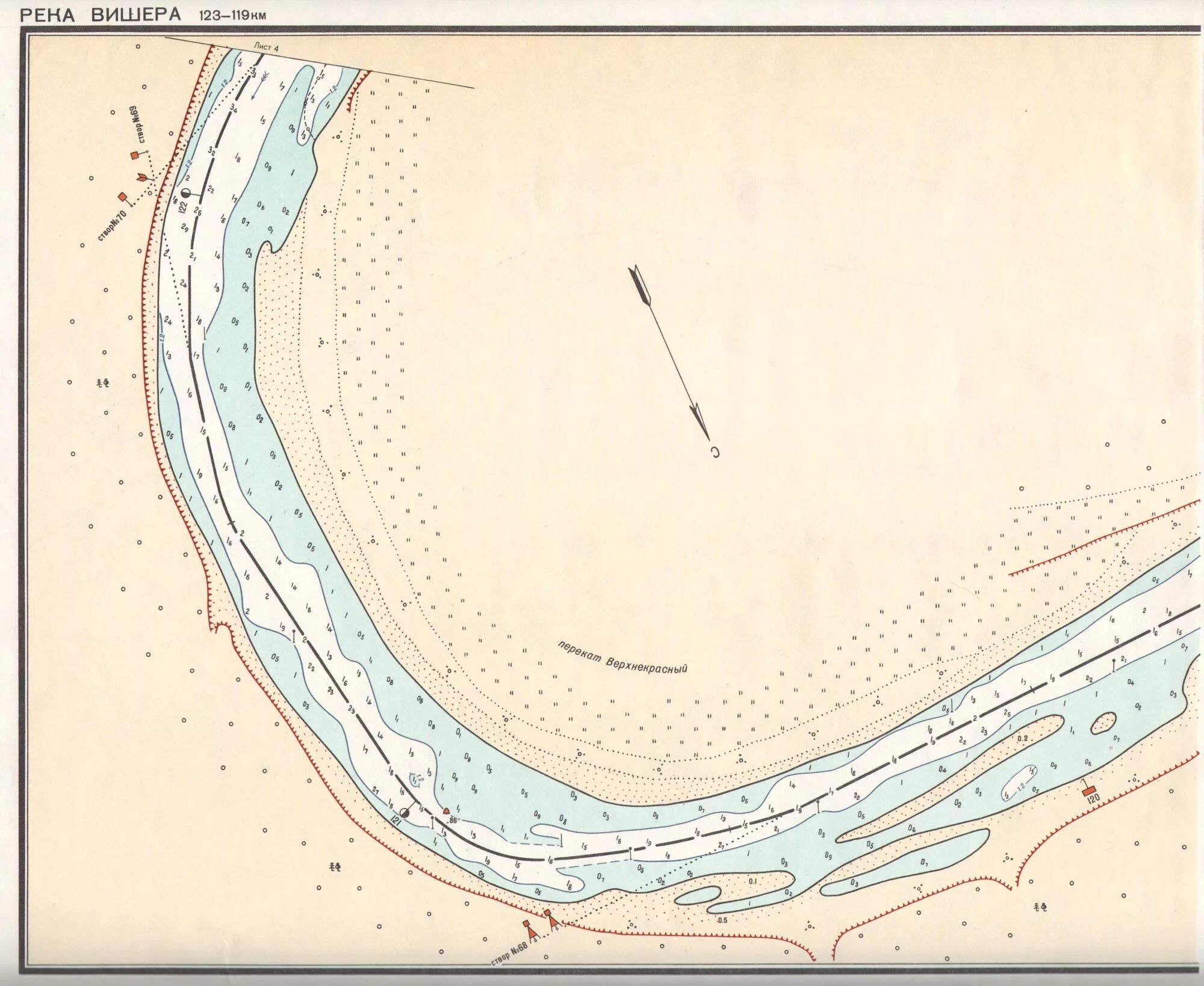 Вишера лоция. Лоции реки Вишера. Река Ягорба на карте. Глубины на лоции.