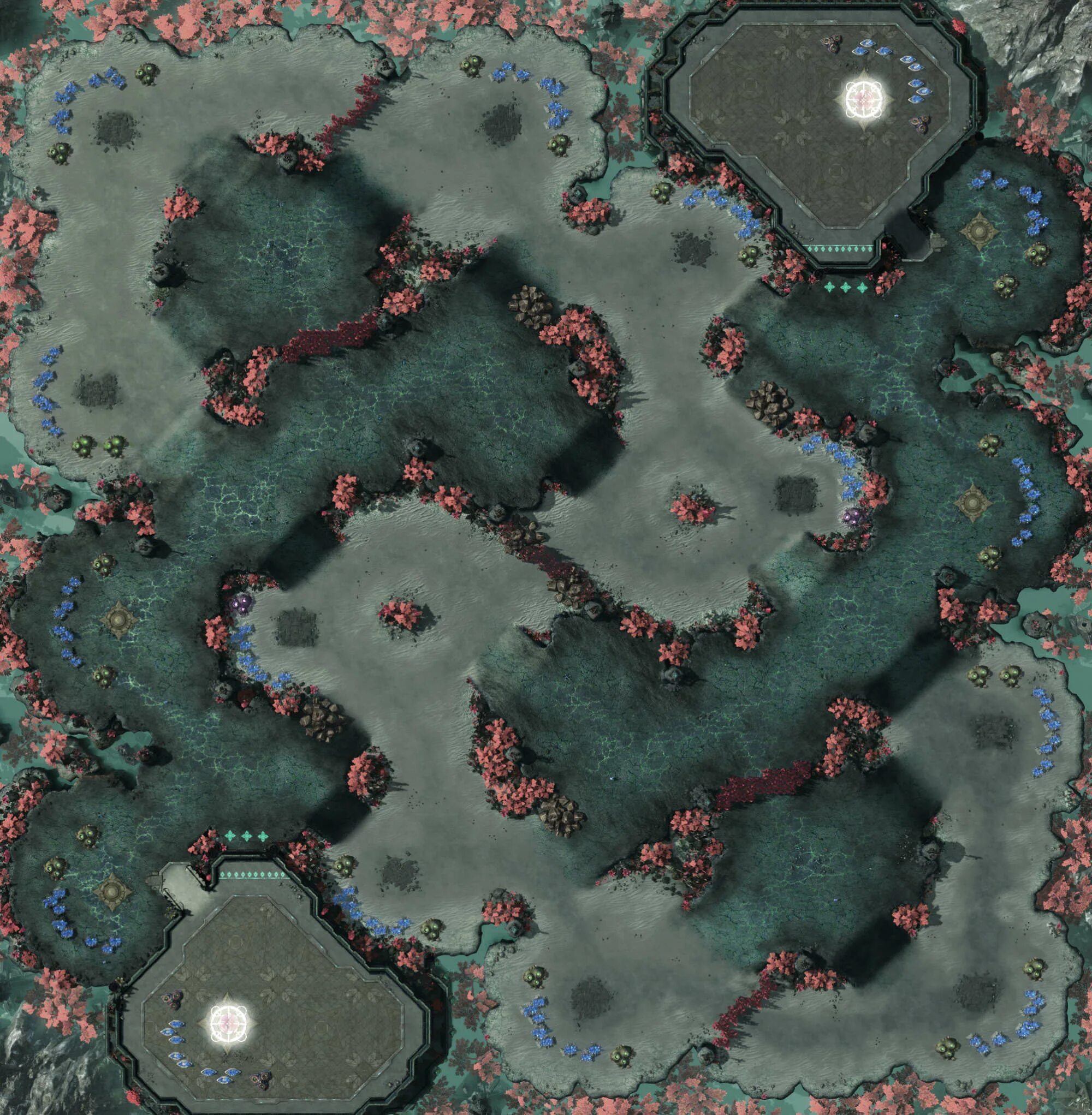 Sc map. Карты старкрафт 2. starcraft 2 карты 2 vs 2. карта starcraft. starcraft 2 survival maps.