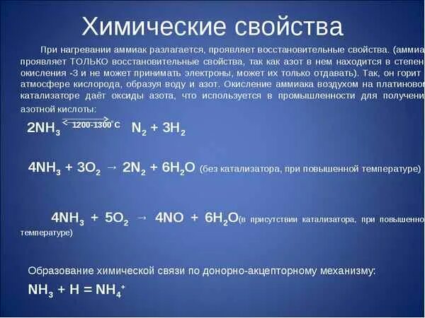 Азот и водород какая реакция