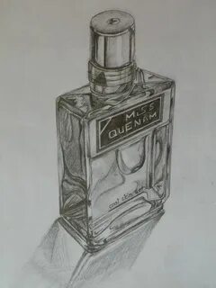 Духи рисунок карандашом