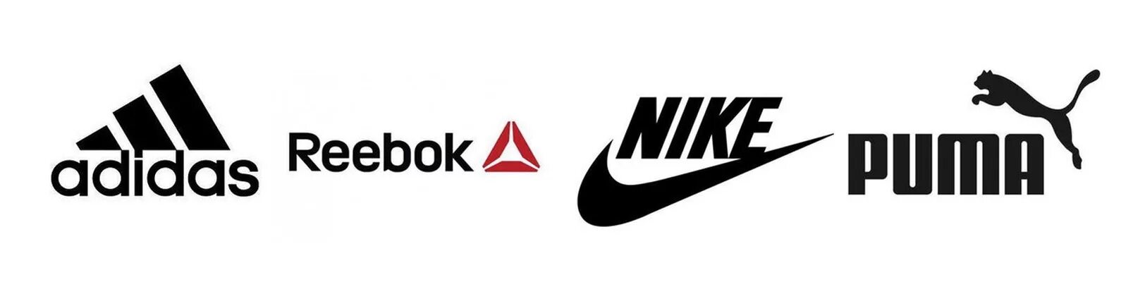 Рибок или найк. Nike adidas Reebok. Найк адидас Пума рибок. Бренды адидас найк рибок. Спортивные фирмы логотипы.