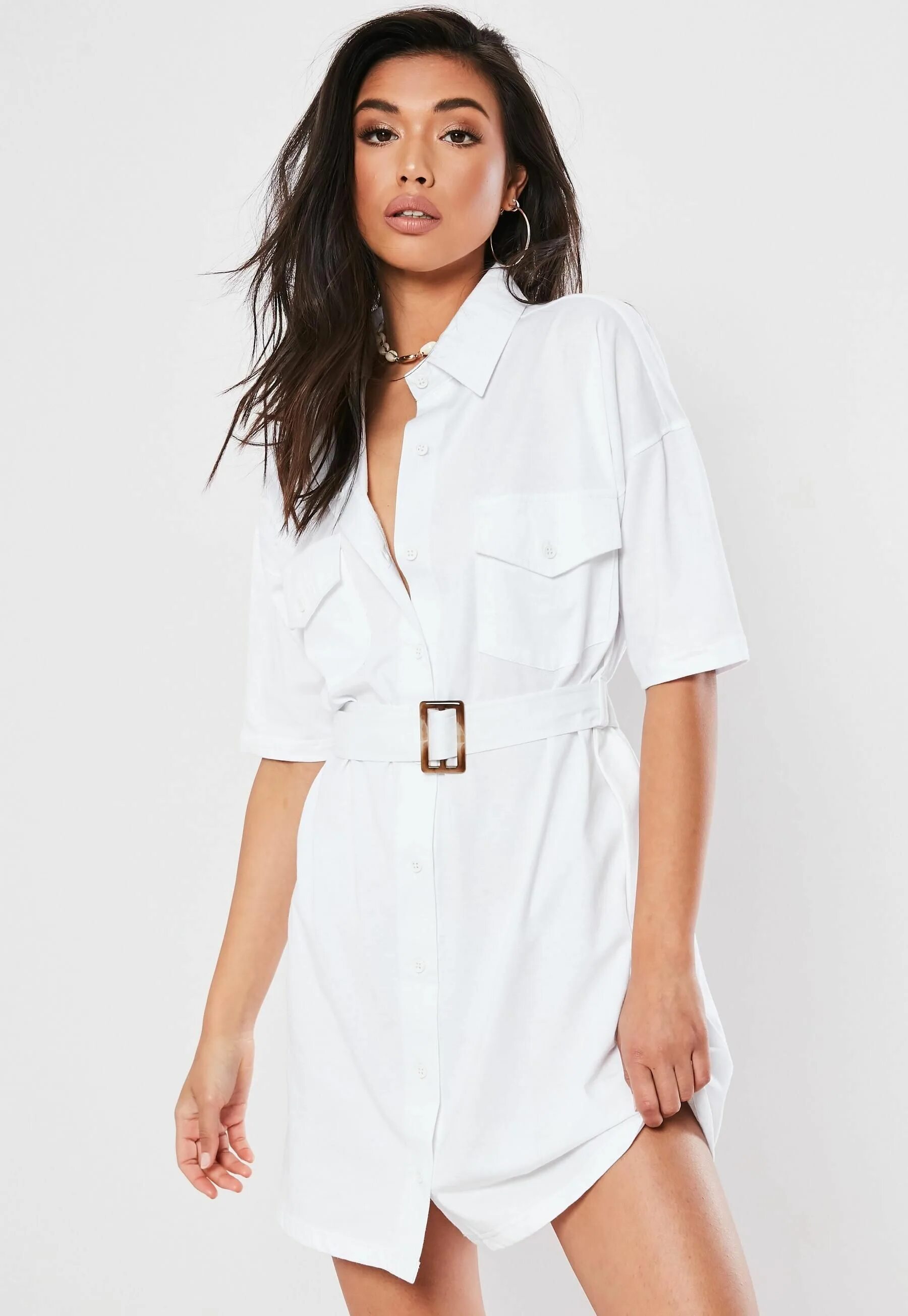 Noisy May Vestito chemisier con peplo sul fondo ASOS Vestiti, Abiti da lavoro