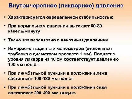 Внутричерепное давление признаки у взрослых лечение