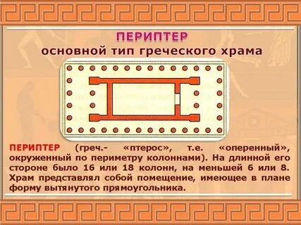Вид древнегреческого храма