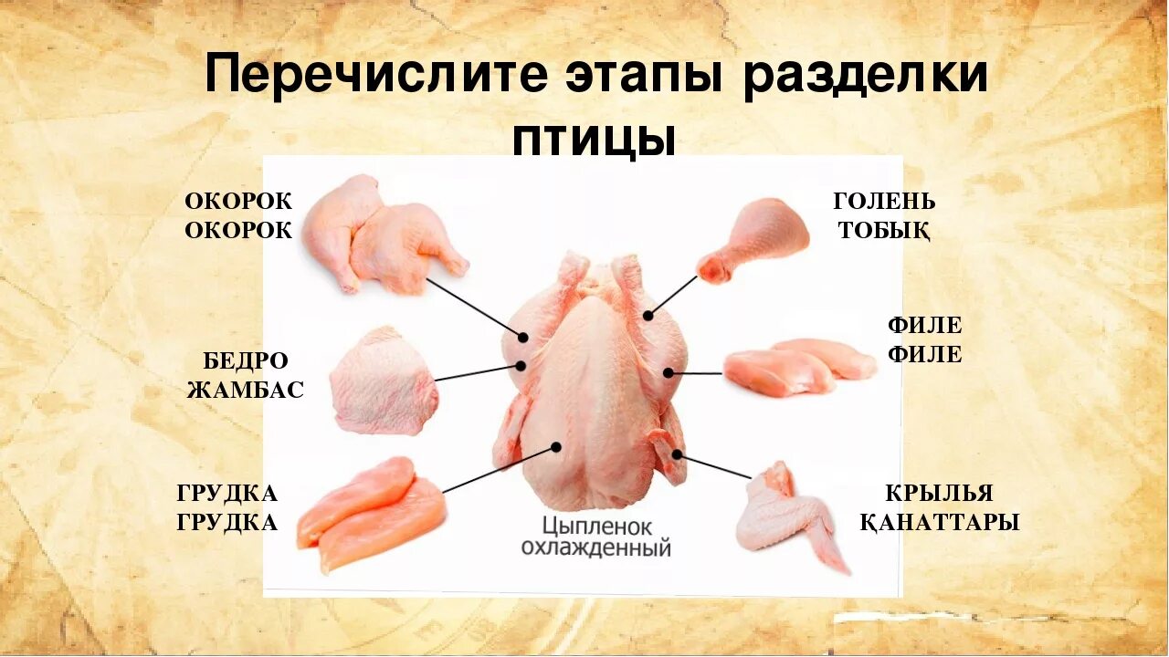 Какие части курицы. Разделка тушки курицы схема. Схема разделки тушки птицы. Название частей тушки курицы.