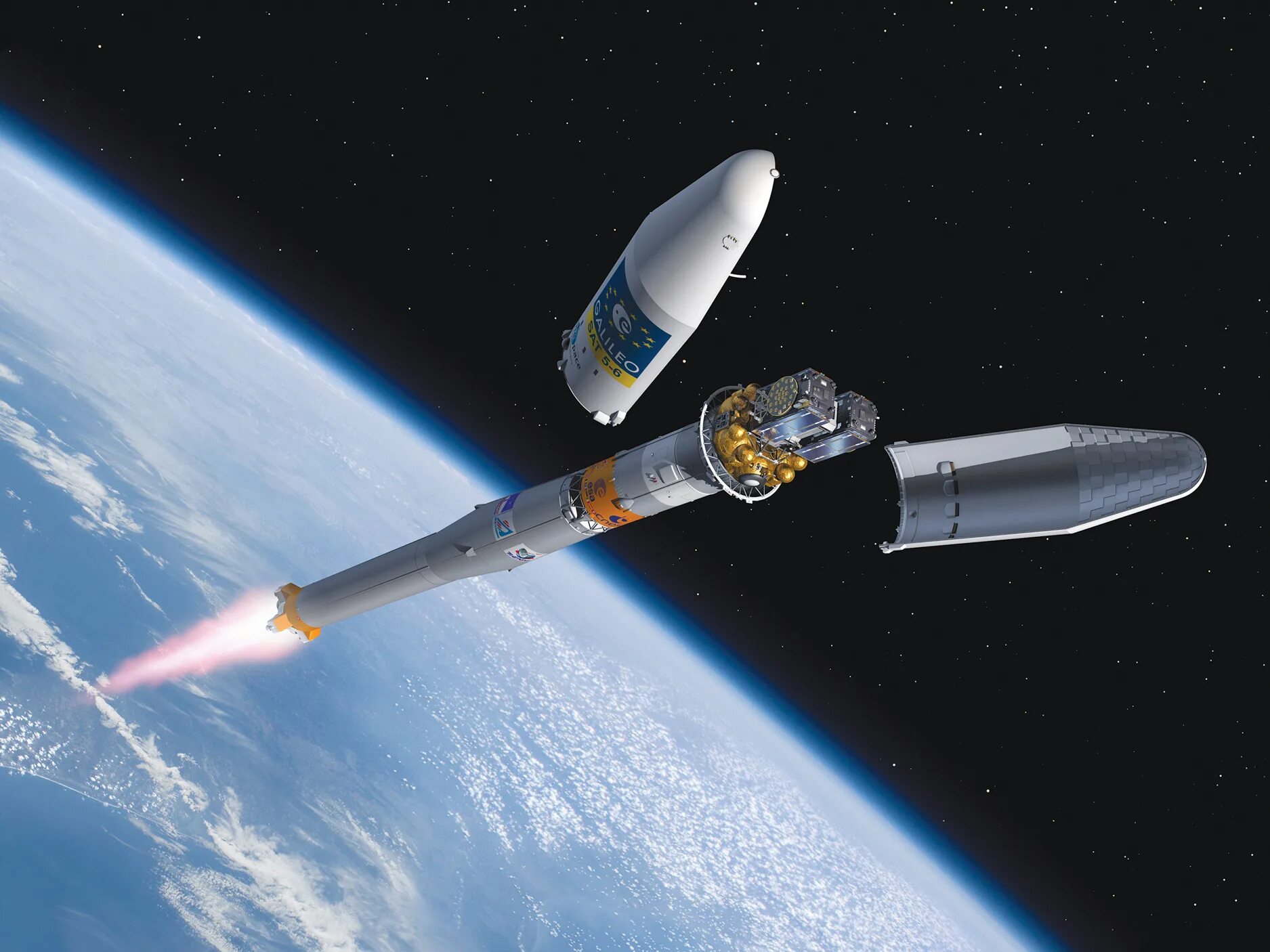 Галилео (спутниковая система навигации). Взлет ракеты. Ракета в космосе. Союз 2. Ракетоноситель союз 2.