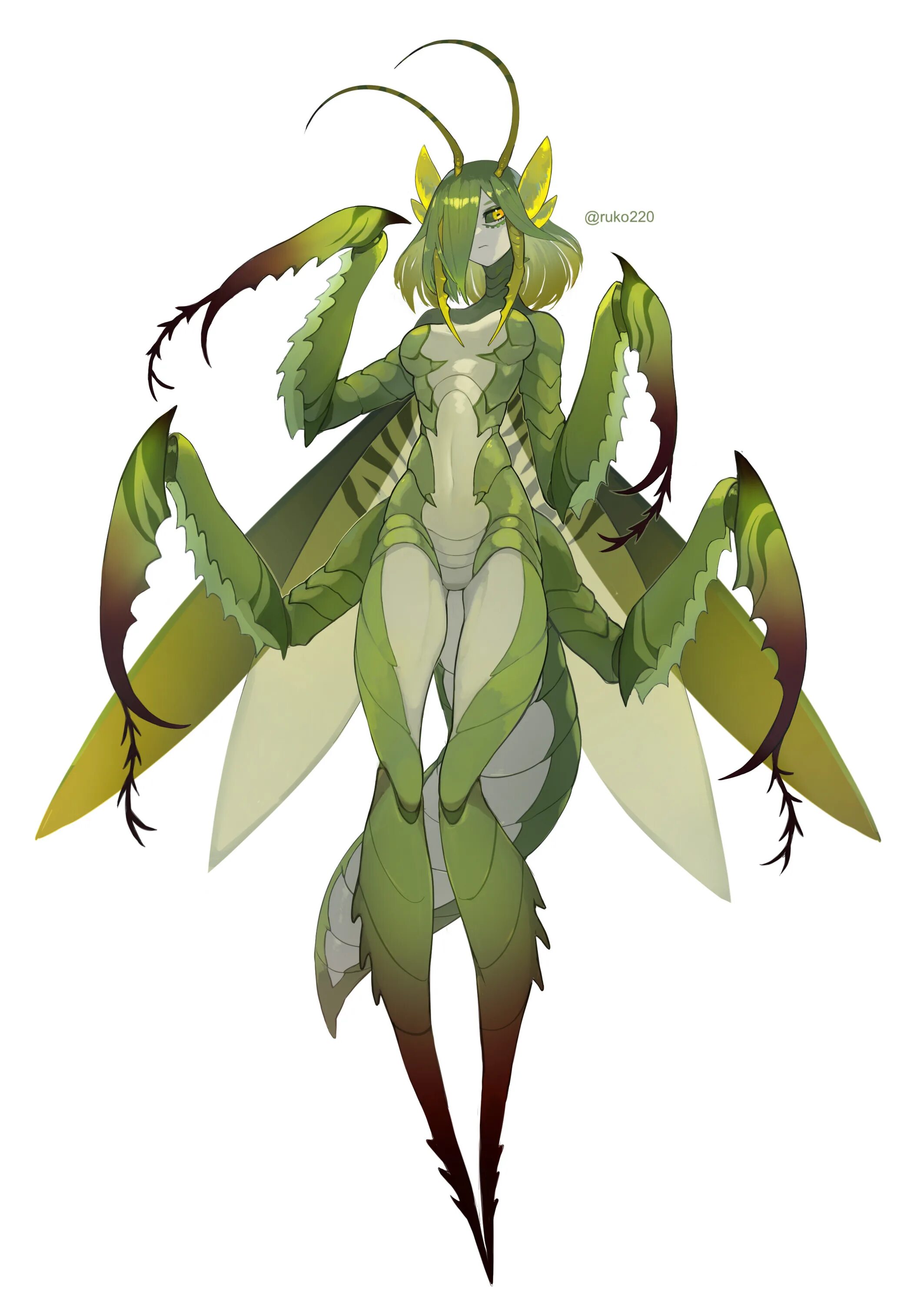 Богомол Monster girl Insectoid. Мантис 18. Инсектоиды богомолы Королева.