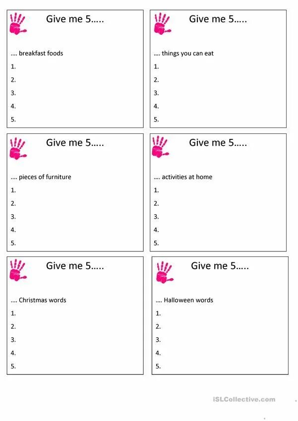 5 1 things. Name 5 things. name 5 things game cards. name 5 things game. name 3 things game.
