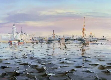 Санкт петербург холст масло