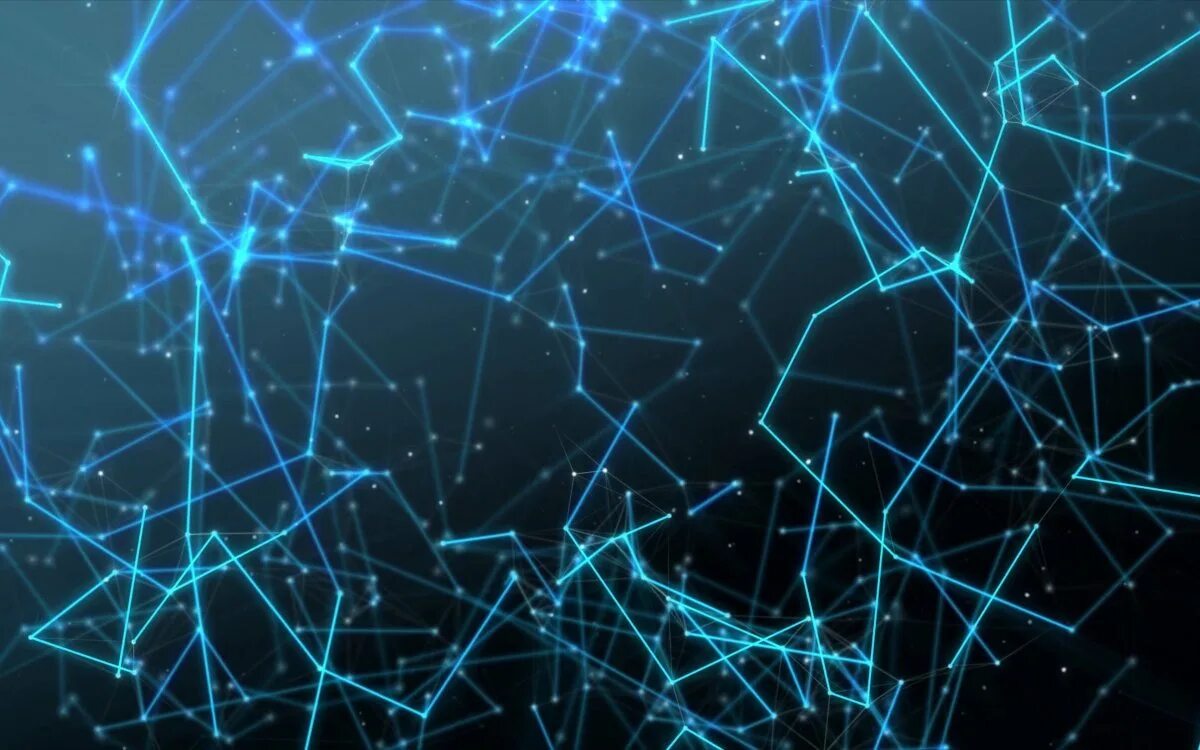 Неоновая паутина. Технологичный фон. Абстракция. Digital effects. Digital effects.