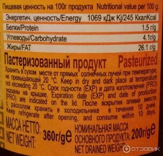 Г пищевая ценность