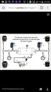 Схема пневмоподвески мерседес