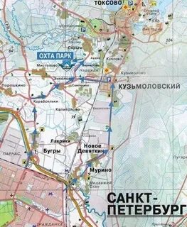 Общественный транспорт до охта парка