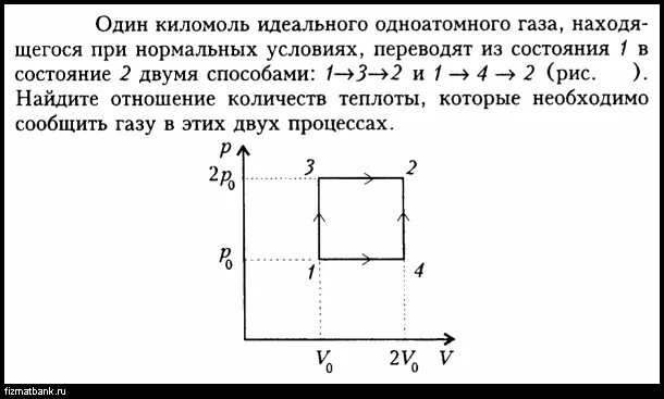 Как изменится давление одноатомного