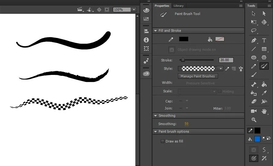 Draw fill c
