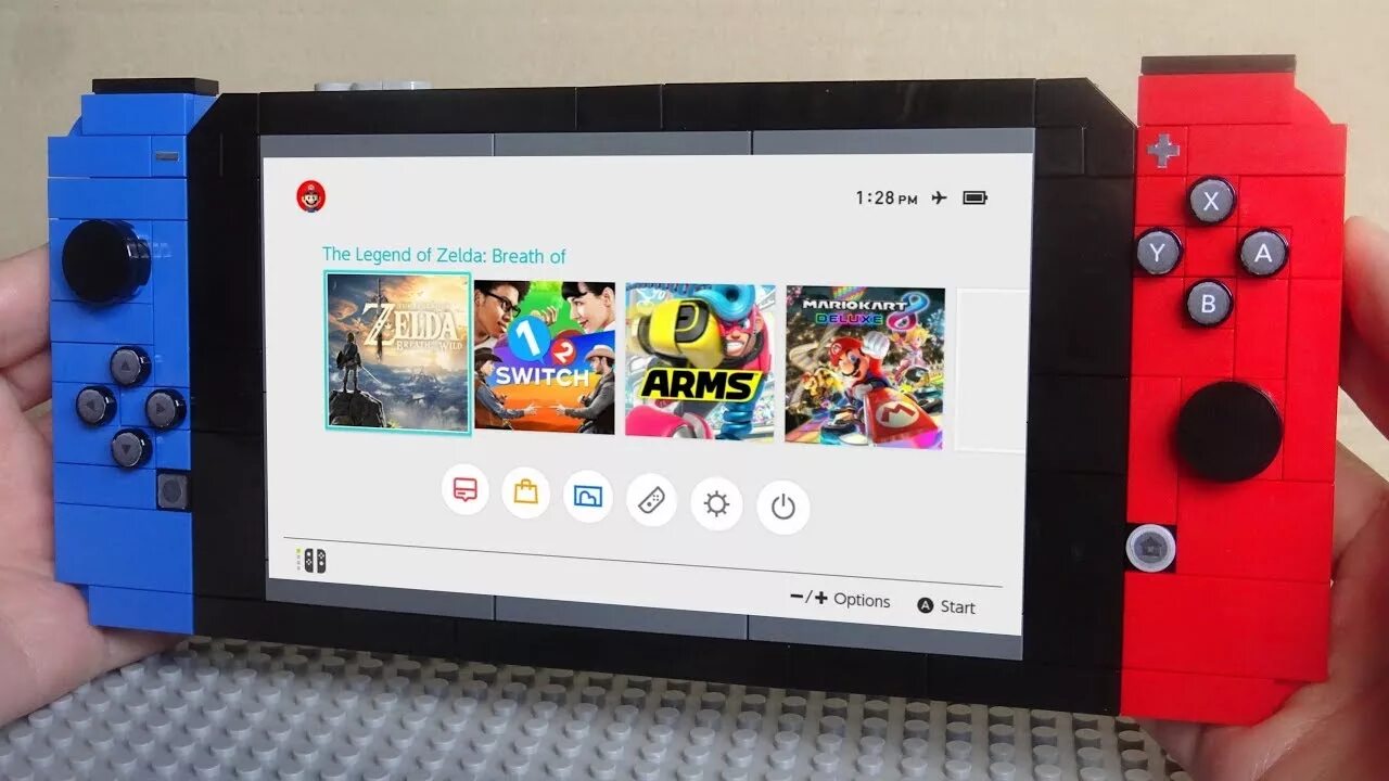 Как сделать nintendo switch. Игравая приставка нитендо из лега.