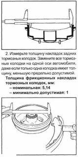 Толщина задних тормозных барабанов