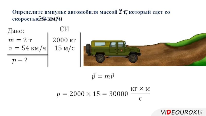 На сколько изменилась масса автомобиля. Определить массу автомобиля. Импульс автомобиля. Определите Импульс автомобиля массой 2 т. Определите Импульс автомобиля.