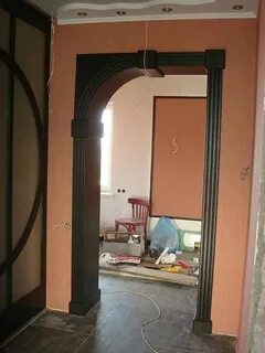 Установка двери арки
