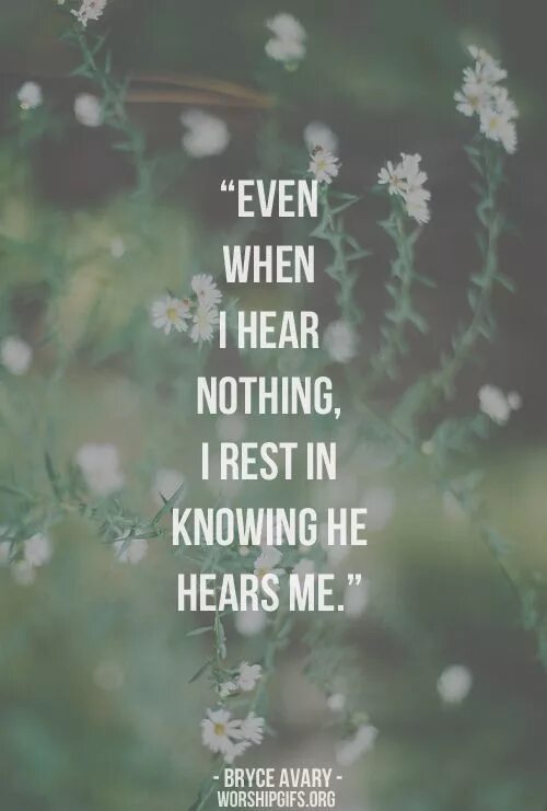 Evening of nothing. Nothing hear.