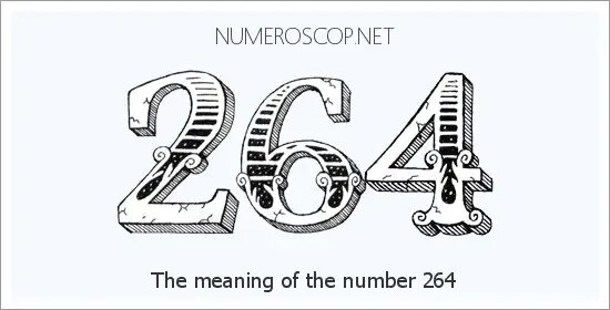 264 двести шестьдесят четыре. 265. 264. H. цифра 264.