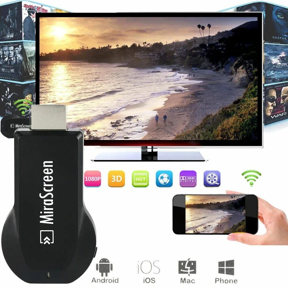 Со смартфона на приставку. WIFI display Miracast TV Receiver Dongle HDMI. Wireless display MIRASCREEN смарт адаптер. Беспроводной HDMI адаптер MIRASCREEN. Беспроводной приемник HDMI адаптер WIFI Chromecast.