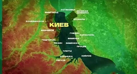 Киевская гэс на карте украины