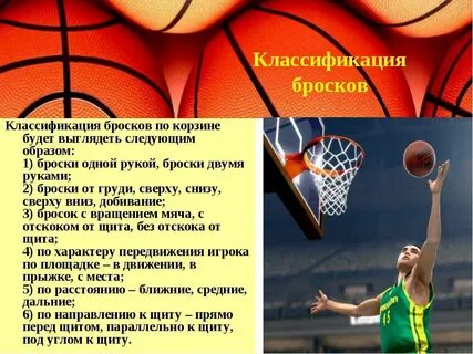 Одной рукой снизу баскетбол