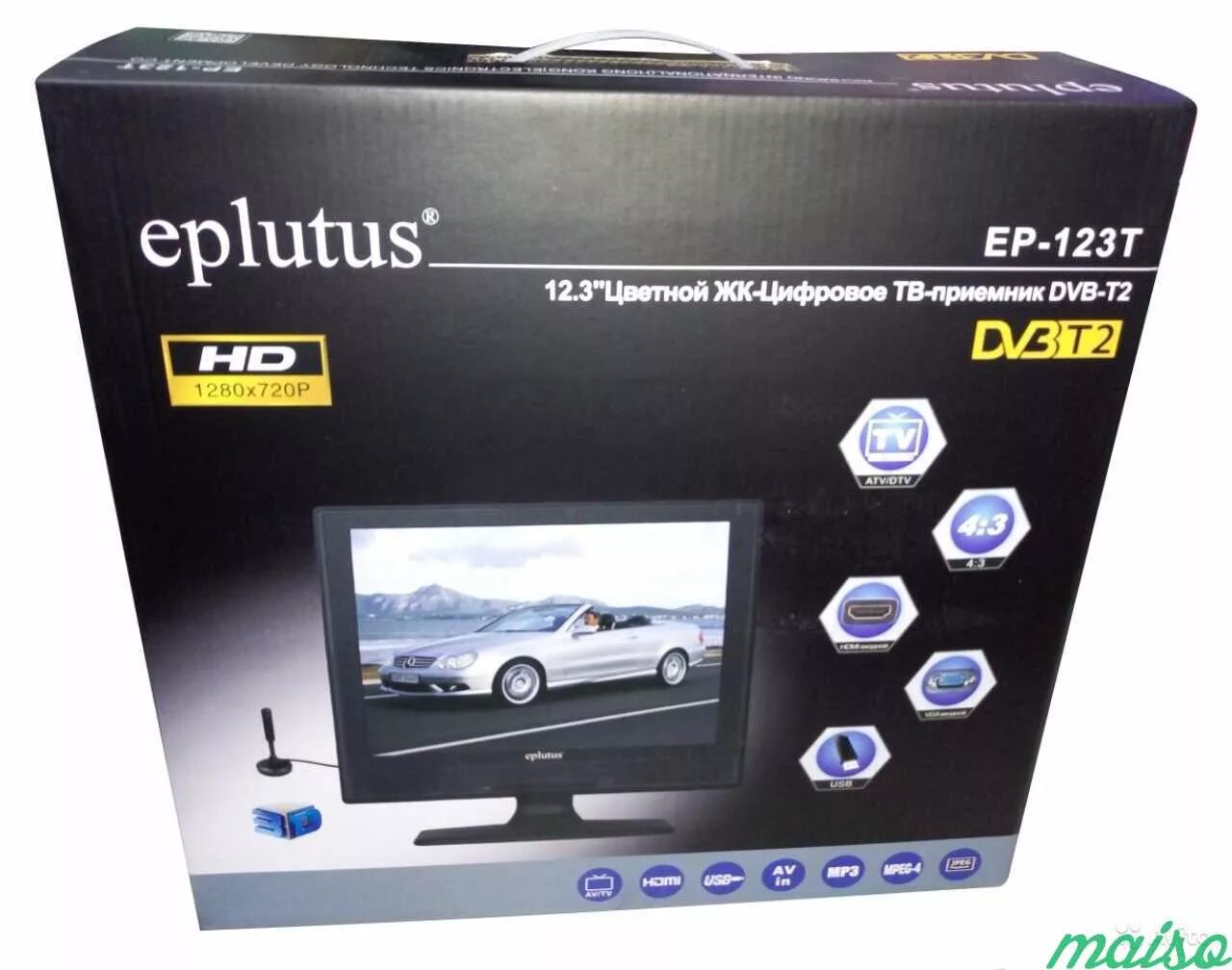Eplutus dvb t2. Eplutus ep-123t. ep123. eplutus dvb 123t. автомобильный телевизор eplutus ep-123t.