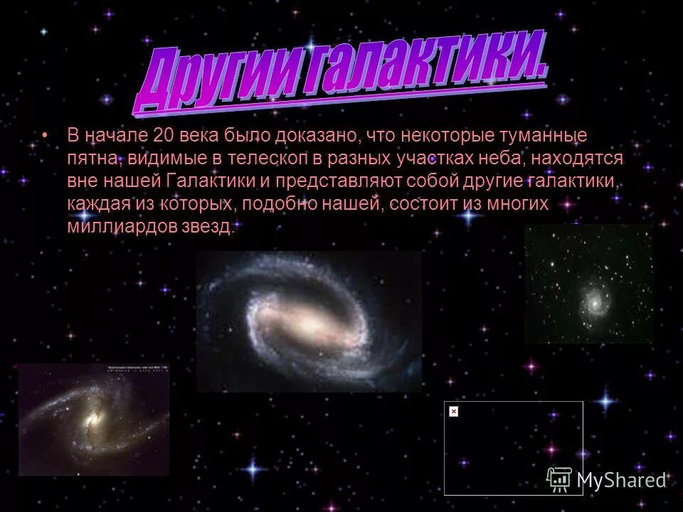 Галактика другими словами. Другие Галактики физика. Другие Галактики кратко. Другие Галактики презентация. Другие Галактики Вселенной кратко.