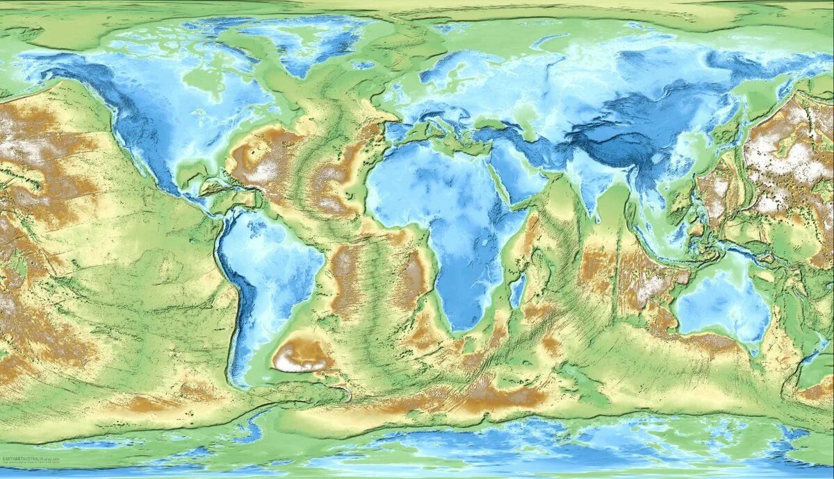 Рельефная карта. Рельеф планеты земля. Карта рельефа земной поверхности. Рельеф поверхности океана