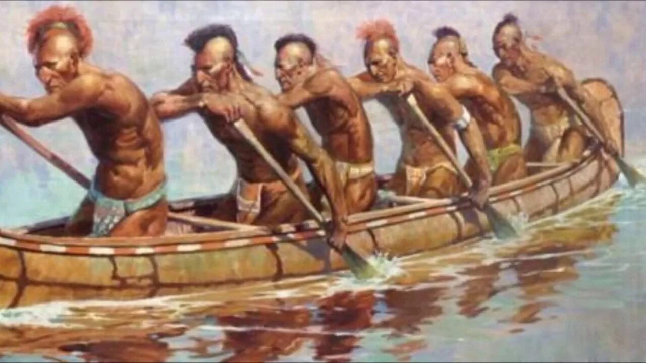 Лодка древнего человека