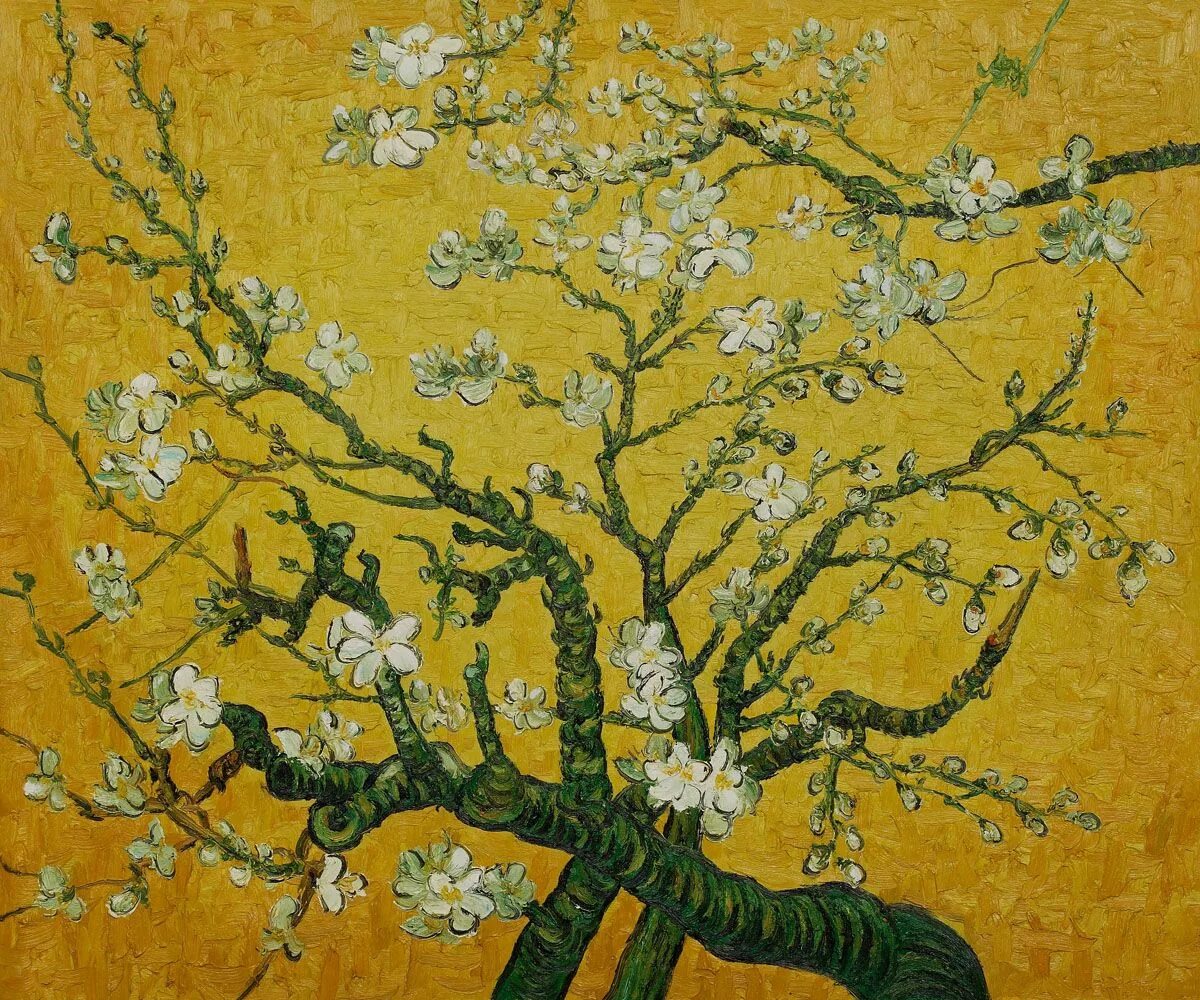 Almond blossom. Ван Гог (ветка миндаля). Цветущие ветки миндаля Ван Гог. Ван Гог Цветущий миндаль оригинал. Vincent van Gogh Сакура.