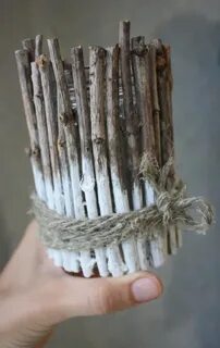 Ваза из веток своими руками