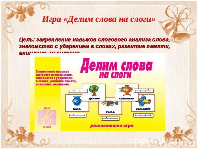 Слоги слова цель. Игра "делим слова на слоги". Игра подели на слоги. Игра деление слов на слоги. Игра раздели слова на слоги.