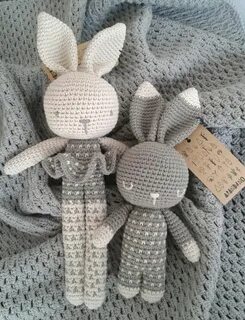 Игрушки связанные крючком заяц