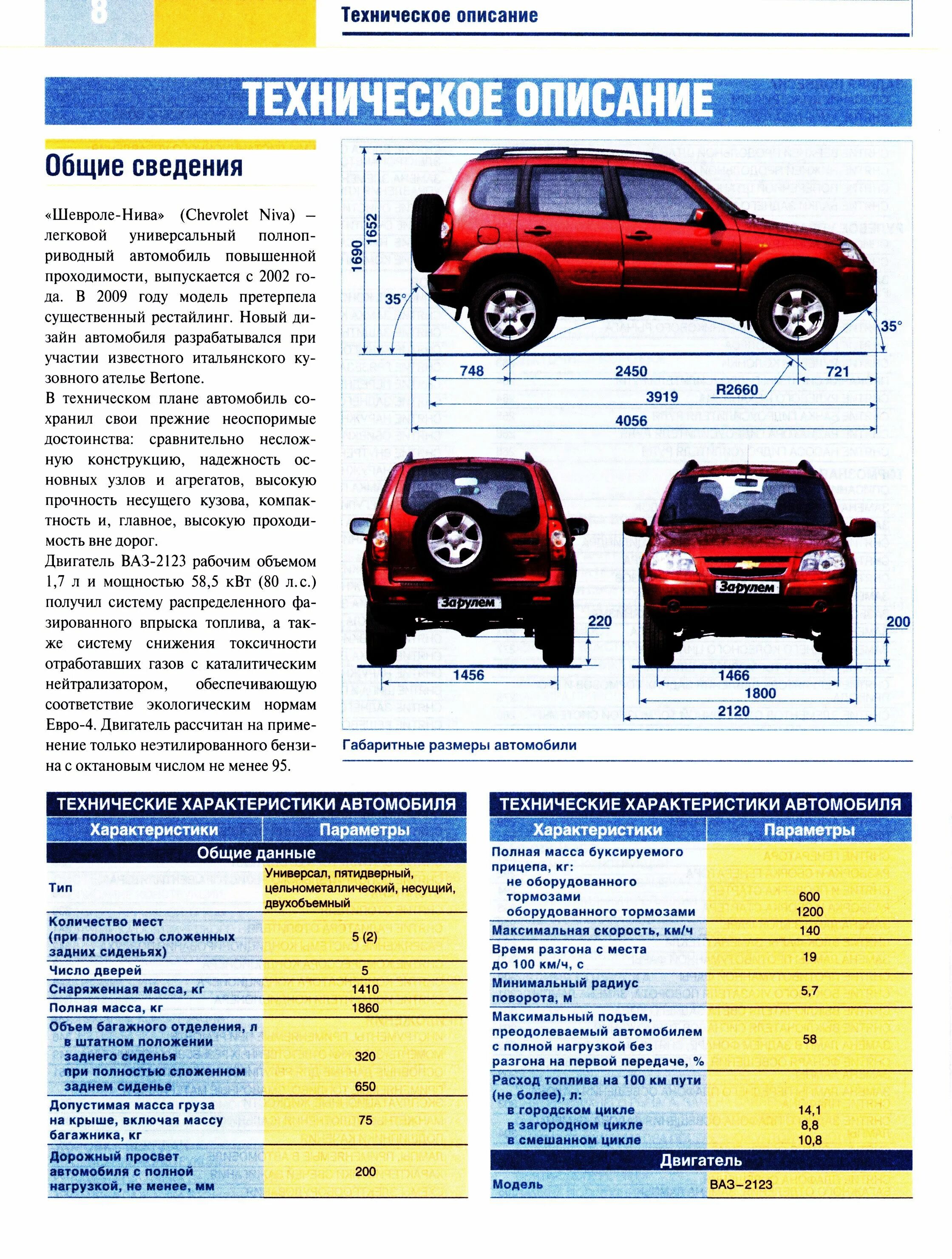 Нива 2123 размеры. Нива Шевроле технические данные. Нива Шевроле 2123 технические характеристики. Нива Шевроле 2010 года габариты. Chevrolet Niva технические характеристики.