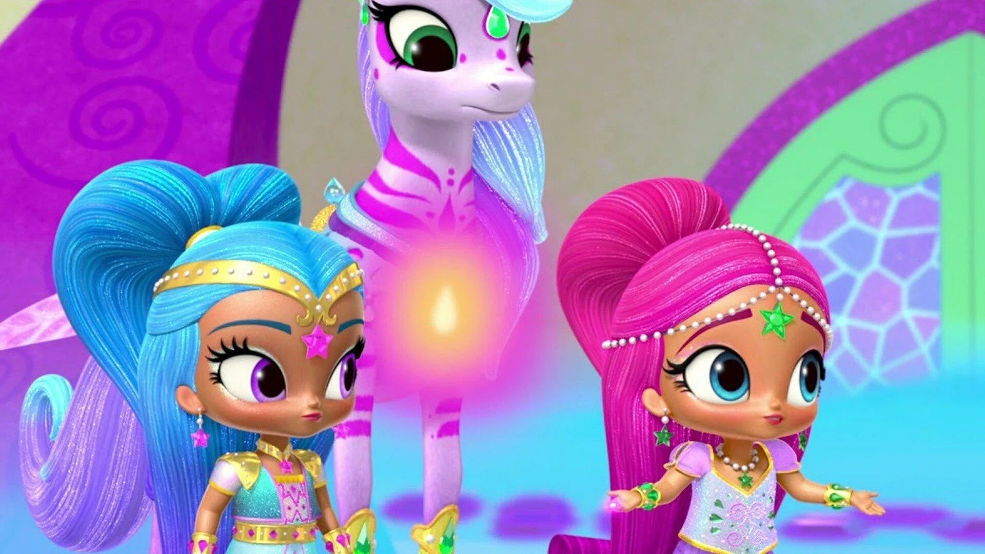 шиммер и шайн. джины чудес шиммер и шайн. шиммер и шайн мультсериал кадры. шиммеришайн. шиммер и шайн 4 сезон 61 серия.