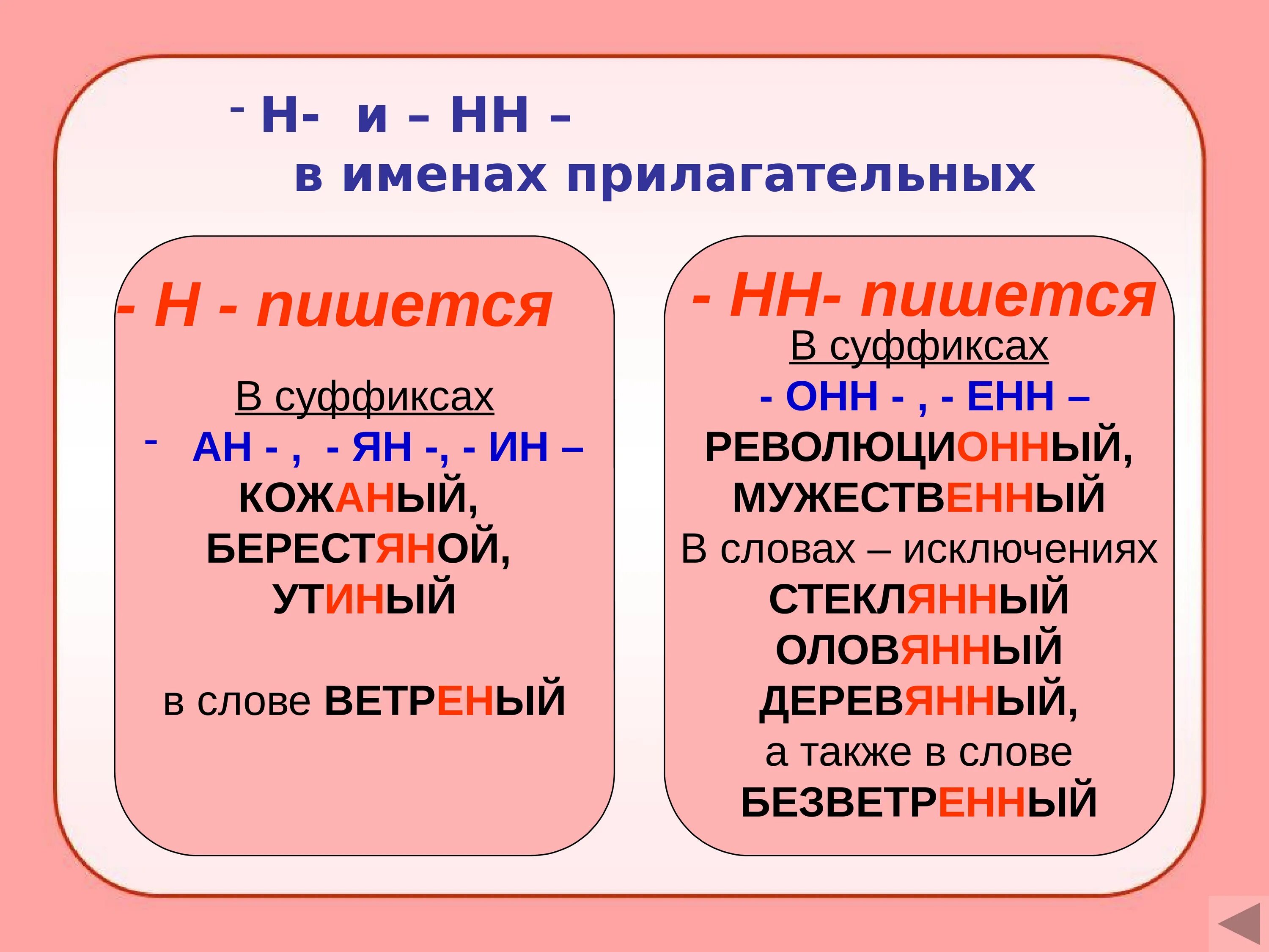 Когда в причастиях пишется нн и н. Н И НН В суффиксах существительных и прилагательных. Буквы н и НН В суффиксах прилагательных. Буквы н и НН В именах прилагательных. Y B YY D ghbkufntkmys[.